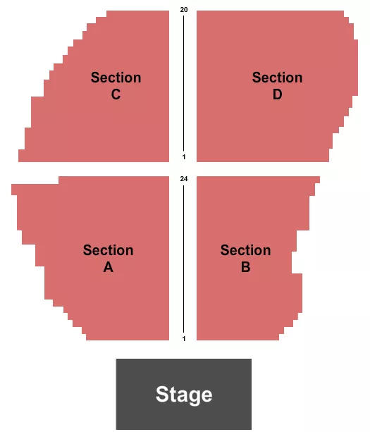 seating chart for Palomar Starlight Theater at Pala Casino Spa and Resort - Endstage - eventticketscenter.com