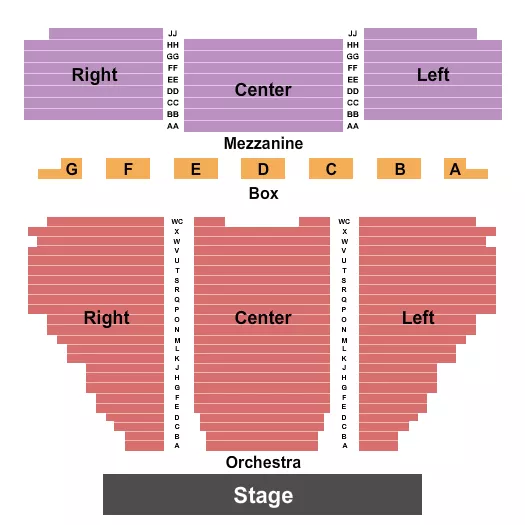 seating chart for Paper Mill Playhouse - Endstage 3 - eventticketscenter.com