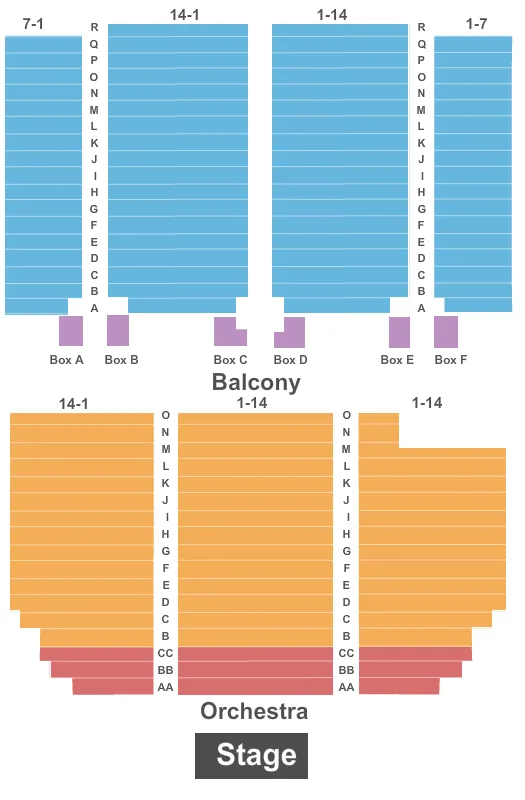 seating chart for The Paramount - Ashland - Endstage - eventticketscenter.com