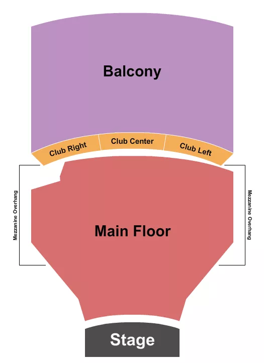 seating chart for Paramount Theatre - Seattle - Endstage GA Floor GA Balcony 2 - eventticketscenter.com