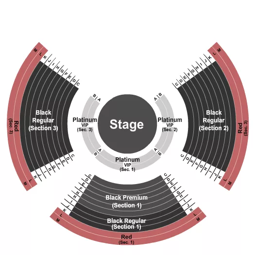 seating chart for St. Charles Towne Center - Paranormal Cirque 1 - eventticketscenter.com