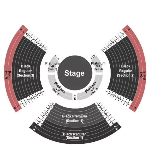 seating chart for Cirque Italia Texas Headquarters - Paranormal Cirque - eventticketscenter.com