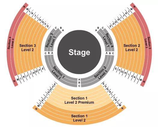seating chart for Columbia Center - Paranormal Cirque - eventticketscenter.com