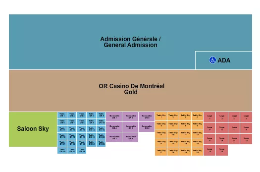 seating chart for Parc Jean-Drapeau - Festival 4 - eventticketscenter.com