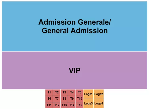 seating chart for Parc Jean-Drapeau - GA/VIP/Tables - eventticketscenter.com
