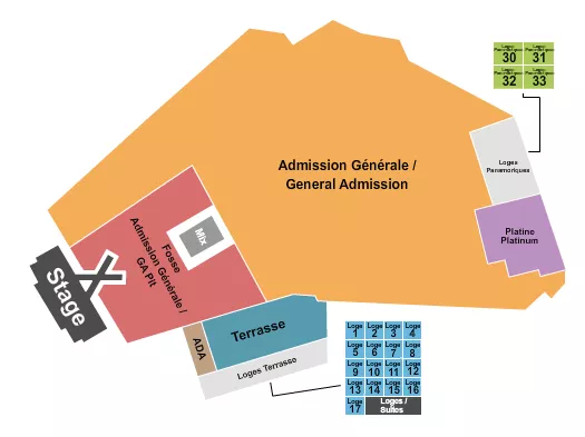 seating chart for Parc Jean-Drapeau - Luke Combs - eventticketscenter.com