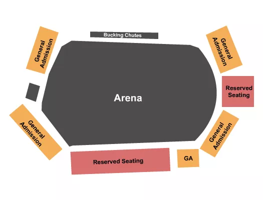 seating chart for Park County Fairgrounds - MT - Rodeo 2 - eventticketscenter.com