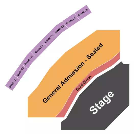 seating chart for Park West - GC/GA Seated/Booths - eventticketscenter.com