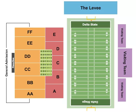 Football Seating Map