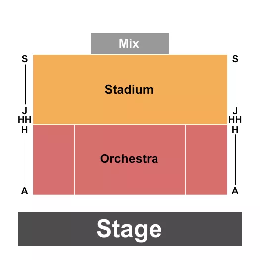 seating chart for Parsons Theatre - Northglenn - Endstage - eventticketscenter.com