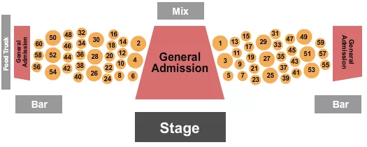 seating chart for Pasadena Civic Auditorium - Tables - eventticketscenter.com