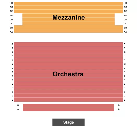 seating chart for Pasadena Playhouse - Endstage 2 - eventticketscenter.com