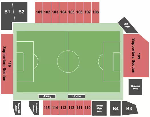 Soccer Seating Map