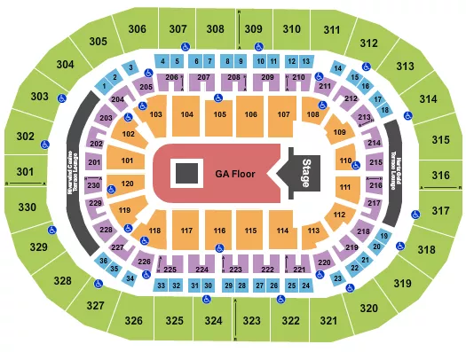 seating chart for Paycom Center - Suicideboys 2 - eventticketscenter.com