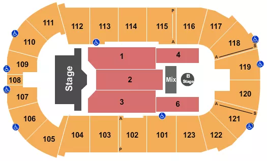 seating chart for Payne Arena - Aventura - eventticketscenter.com