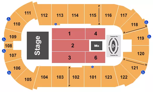 seating chart for Payne Arena - Carin Leon - eventticketscenter.com
