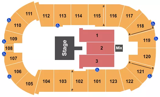 seating chart for Payne Arena - Half House Catwalk - eventticketscenter.com