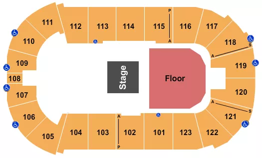 seating chart for Payne Arena - Half House GA - eventticketscenter.com