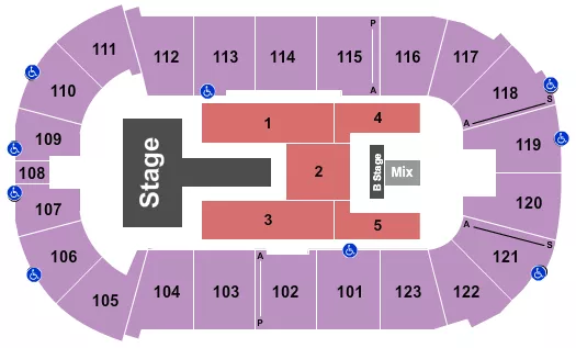 seating chart for Payne Arena - J Balvin 1 - eventticketscenter.com