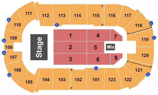 seating chart for Payne Arena - Luis R Conriquez - eventticketscenter.com