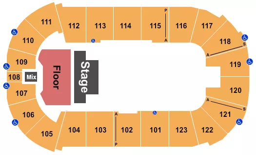seating chart for Payne Arena - Quarter House 4 - eventticketscenter.com