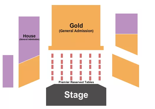 seating chart for Payomet Performing Arts Center - Endstage - Premier Tables - eventticketscenter.com