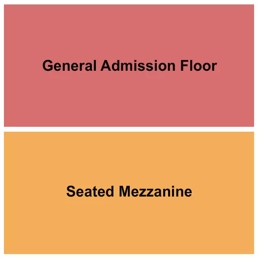 seating chart for Pearl Street Warehouse - GA Floor/Mezz - eventticketscenter.com