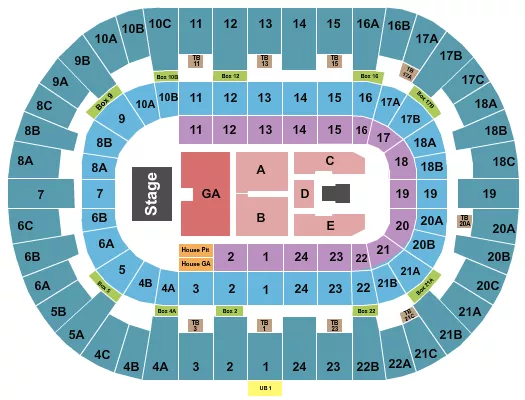 seating chart for Pechanga Arena - San Diego - Bruce Springsteen - eventticketscenter.com