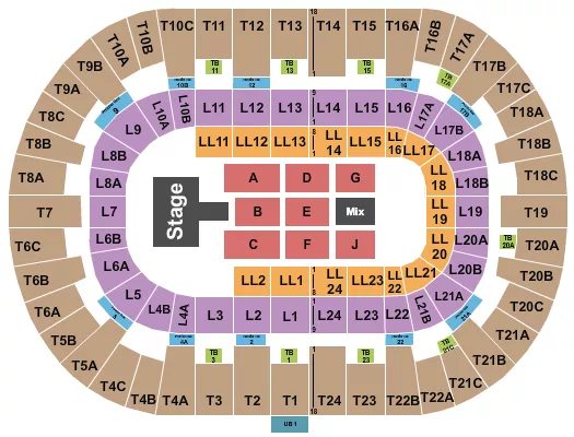 seating chart for Pechanga Arena - San Diego - Don Omar - eventticketscenter.com