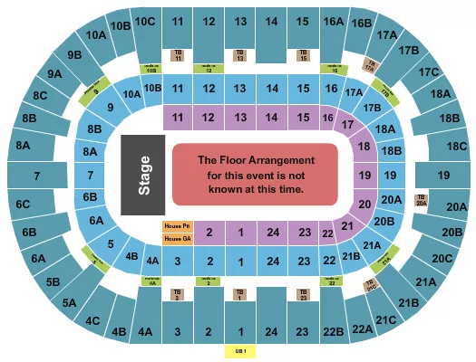 seating chart for Pechanga Arena - San Diego - Generic Floor - eventticketscenter.com