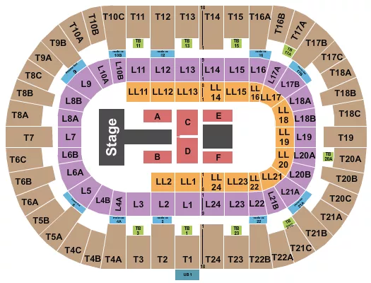 seating chart for Pechanga Arena - San Diego - J Balvin 1 - eventticketscenter.com