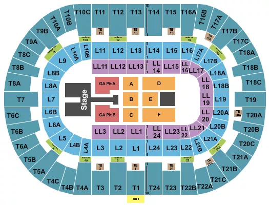 seating chart for Pechanga Arena - San Diego - Kelsea Ballerini - eventticketscenter.com