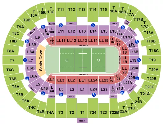 seating chart for Pechanga Arena - San Diego - Lacrosse 2 - eventticketscenter.com