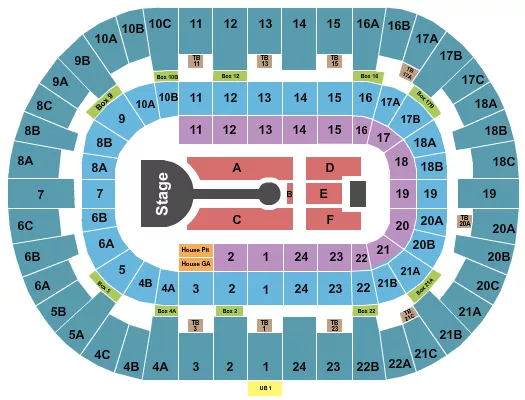 seating chart for Pechanga Arena - San Diego - Lauren Daigle - eventticketscenter.com