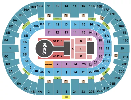 seating chart for Pechanga Arena - San Diego - Peso Pluma - eventticketscenter.com