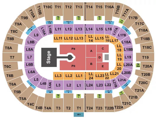 seating chart for Pechanga Arena - San Diego - Sabrina Carpenter - eventticketscenter.com