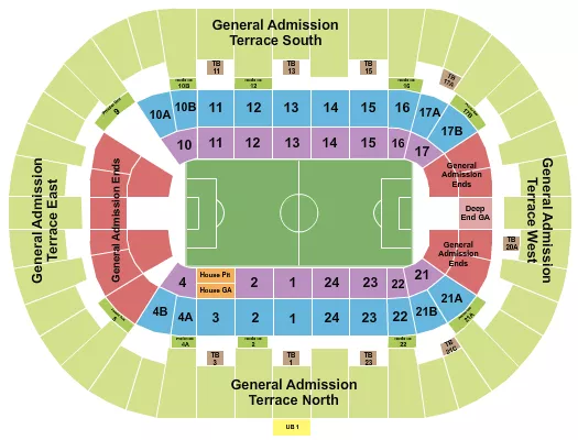 seating chart for Pechanga Arena - San Diego - Soccer 2 - eventticketscenter.com