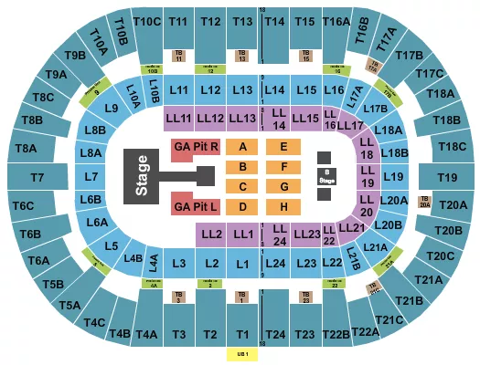 seating chart for Pechanga Arena - San Diego - Sombr - eventticketscenter.com
