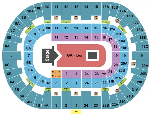 seating chart for Pechanga Arena - San Diego - Suicideboys - eventticketscenter.com