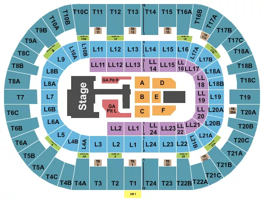 seating chart for Pechanga Arena - San Diego - Teddy Swims - eventticketscenter.com