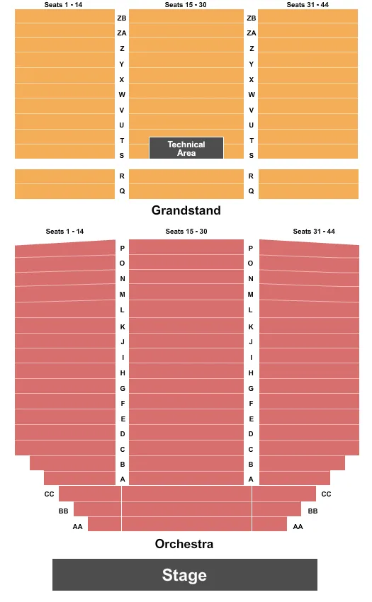 seating chart for Pend Oreille Pavilion At Northern Quest Resort & Casino - End Stage - eventticketscenter.com