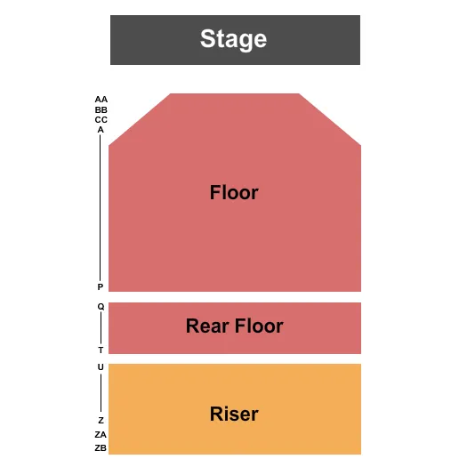 seating chart for Pend Oreille Pavilion At Northern Quest Resort & Casino - Sara Evans - eventticketscenter.com
