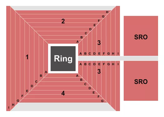 seating chart for Pend Oreille Pavilion At Northern Quest Resort & Casino - Wrestling - eventticketscenter.com