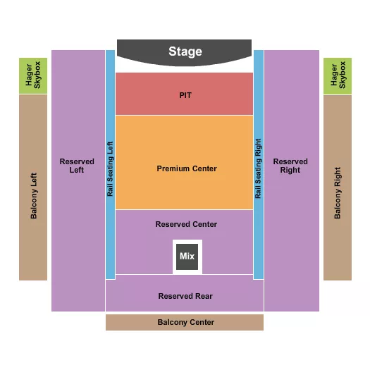 seating chart for Penns Peak - Endstage Pit & Premium - eventticketscenter.com