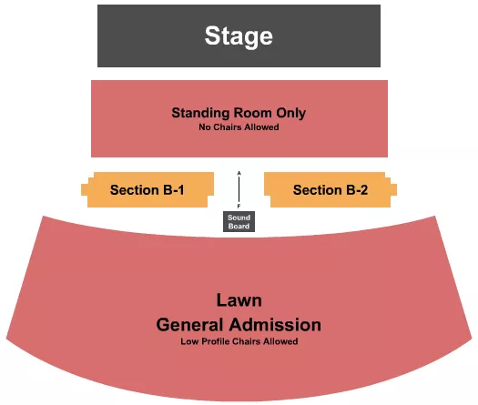 seating chart for Pepsi Amphitheatre at Fort Tuthill - Endstage GA - eventticketscenter.com