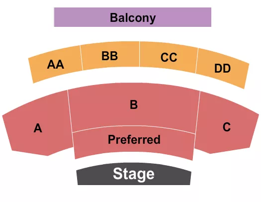 seating chart for Pepsi Legends Theater - Endstage 2 - eventticketscenter.com