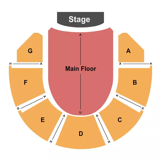seating chart for Peristyle Theatre At The Toledo Museum Of Art - Endstage - eventticketscenter.com