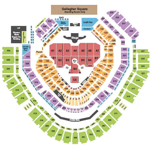 seating chart for Petco Park - Ed Sheeran - eventticketscenter.com