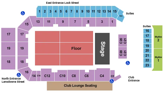 seating chart for Peterborough Memorial Centre - Jeff Dunham - eventticketscenter.com