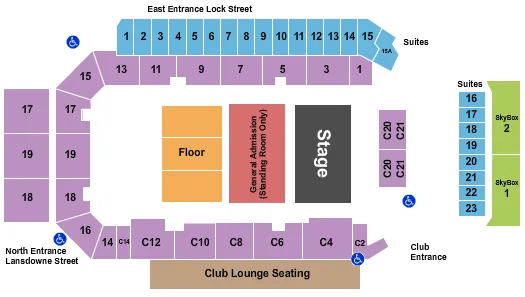 seating chart for Peterborough Memorial Centre - Snoop Dogg - eventticketscenter.com
